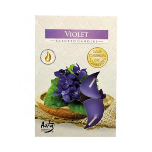 Veleprodaja Lipovac - GG Gradiška - Svijeća mirisna violet(ljubičica)6kom